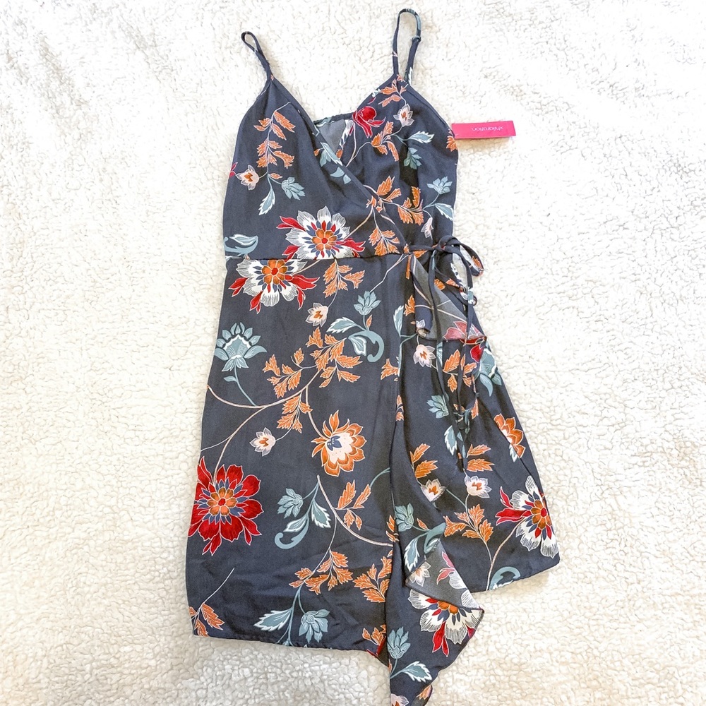 Xhileration Floral Wrap Dress NWT